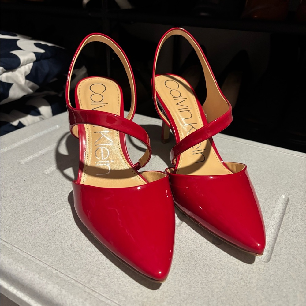 Calvin Klein Women's Red Heels